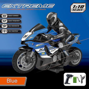 Remote control motorcycles 1:10 big scale high speed racing and drift motorbike 25km/h 2.4Ghz omidirection control children's