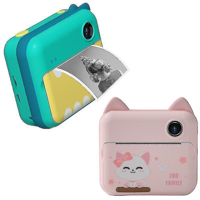 Digital cameras child instant print camera for children 1080p hd video photo camera toys with 32gb card print paper