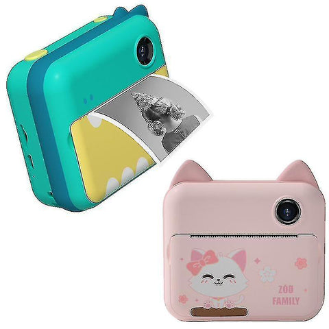 Digital cameras child instant print camera for children 1080p hd video photo camera toys with 32gb card print paper