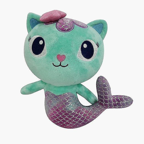 Stuffed animals 25cm gabby's dollhouse plush toy mermaid cat doll