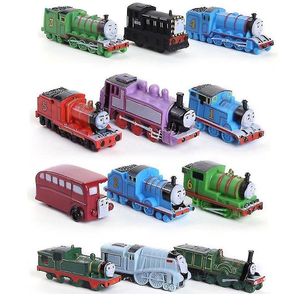 Action toy figures 12pcs mini thomas train toy for kids 2-5cm