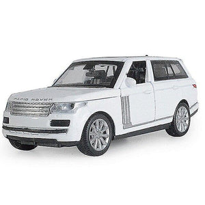 Toy cars 1:32 toy car range rover suv metal toy car white