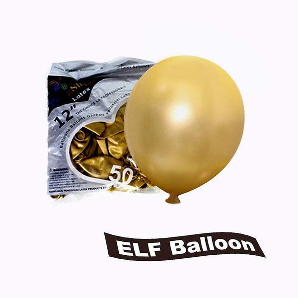 Balloons Party Balloon 50pcs 12'' Inch Shiny Gold Chrome Metallic Helium Latex Balloons Wedding Birt