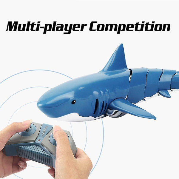 Robotic Toys Hot 2.4g rc shark fish boat robot radio simulation waterproof model joint flexible char