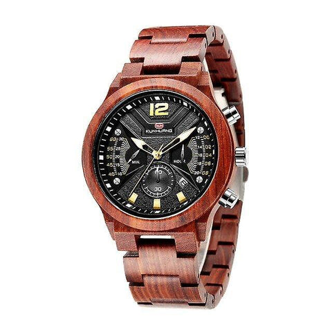 Watches natural sandal wood men sport watches wooden wristwatch wood bamboo watches for men wood strap