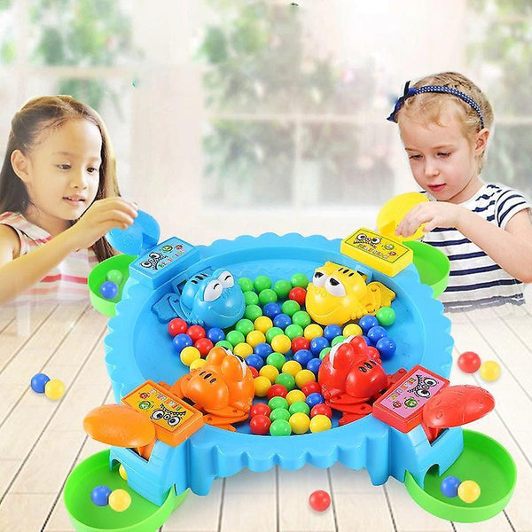 Board Games Fun Hungry Frog Eat Beans Board Game Frog Eating Bean Party Desk Table Games Strategy|St