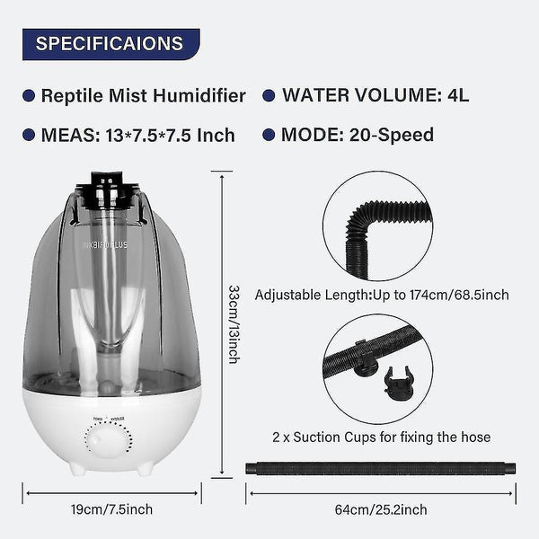 Infrared Thermometers Inkbird humidity controller pet supplies reptile humidifier regulator 4 liter