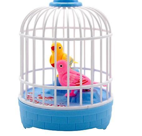 Robotic Toys Mini Voice Control Induction Bird Cage Children's Toy Electric Voice Simulation |RC Ani