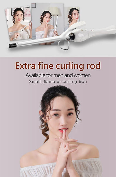 Curling irons 9mm curling iron ceramic wave formers hair curler roller styling tools salon|curling irons