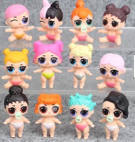 Action Toy Figures 6 - 8 Pcs Lol Dolls L.o.l Surprise Ball Lil Sisters Pets Toys Girls Set Christmas