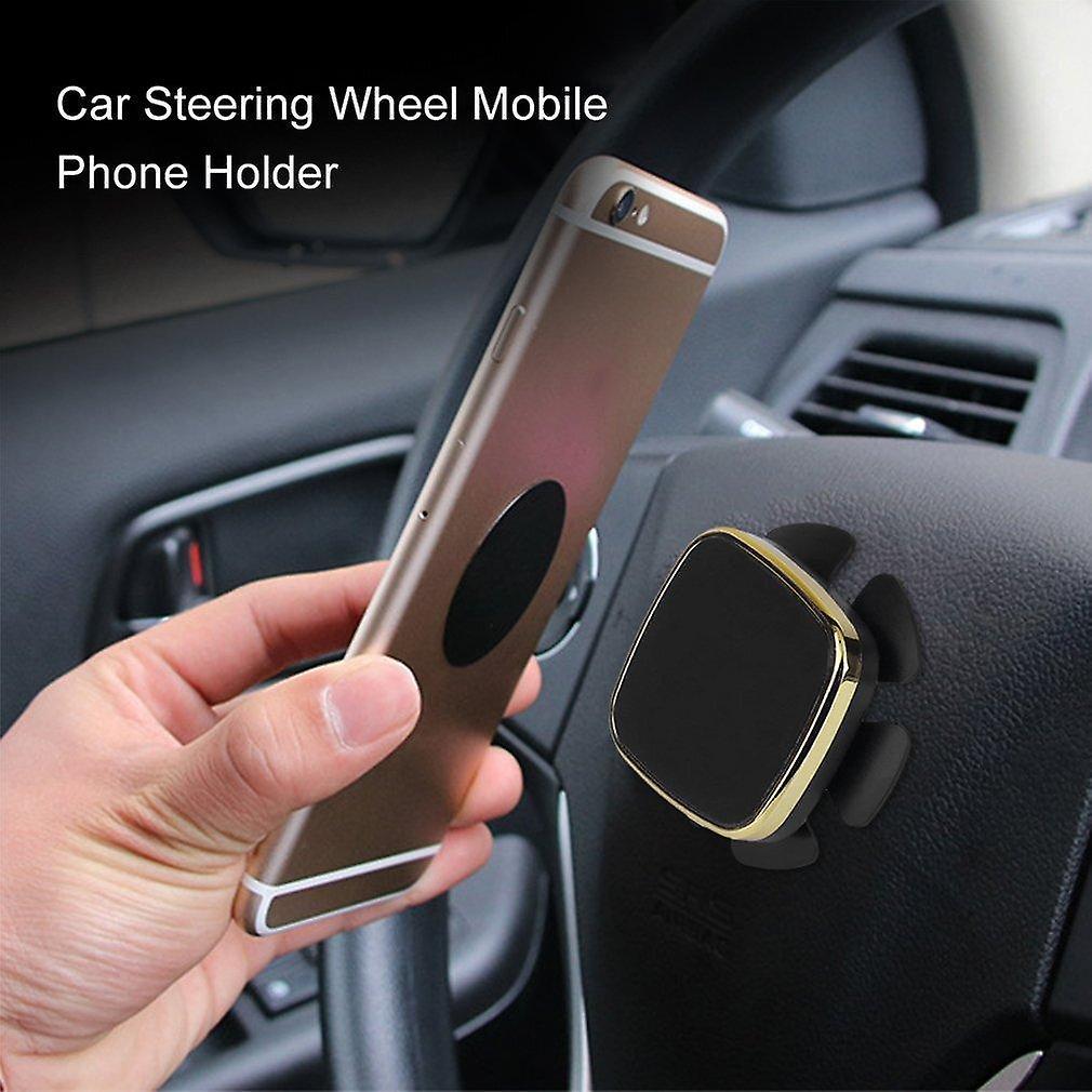 Phone stands universal auto car steering wheel phone magnetic holder bracket