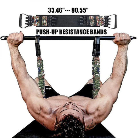 Exercise bands adjustable bench press push up resistance bands arm expander resistance training for home workout