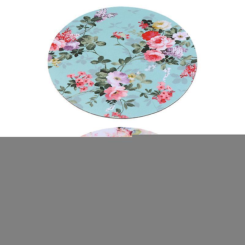 22X22CM Colorful Mouse Pads 2pcs Round Rose Mouse Pad Multi-functional Mouse Pad Practical Mouse Pad