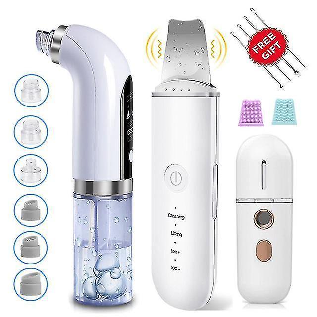 Acne treatments kits blackhead remover vacuum pore cleaner ultrasonic skin scrubber face cleaning bubble skin cleaner