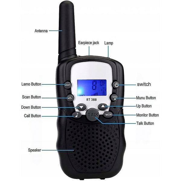 Intercoms Walkie Talkies  Kids 22ch Walkie Talkies For Kids Toys With Belt Clip And Flashlight  Birt