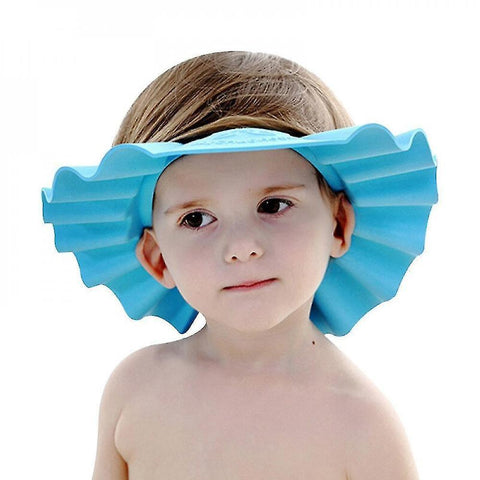 Shower caps shampoo cap durable baby bath visor hat adjustable baby shower protect eye water-proof hair wash