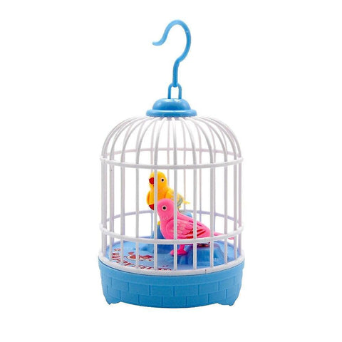 Robotic Toys Mini Voice Control Induction Bird Cage Children's Toy Electric Voice Simulation |RC Ani