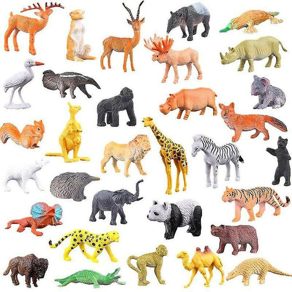 Ant Farms 53x Wild Animals Figures Safari Farm Toy Kid Christmas gift