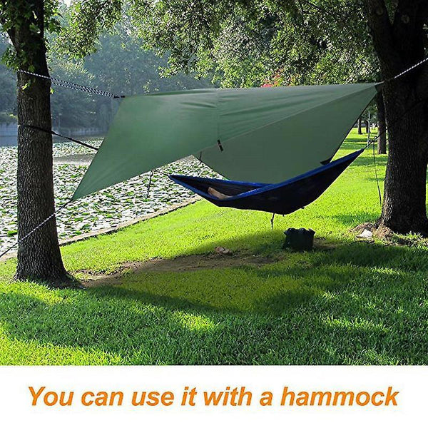 Outdoor furniture covers 360x290cm waterproof tarp tent shade camping hammock rain fly uv garden awning canopy brown