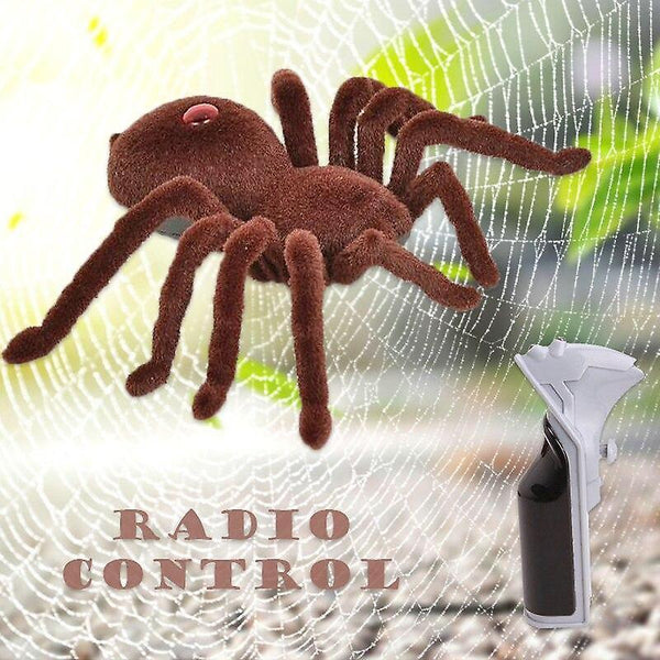 Robotic Toys Simulation Remote Control Spider Realistic RC Araneid Shine Eyes Tricky Scary Toy|RC An