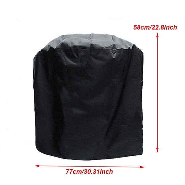 Outdoor grill covers 58*77cm waterproof bbq grill cover round black dustproof protective cover barbeque covers