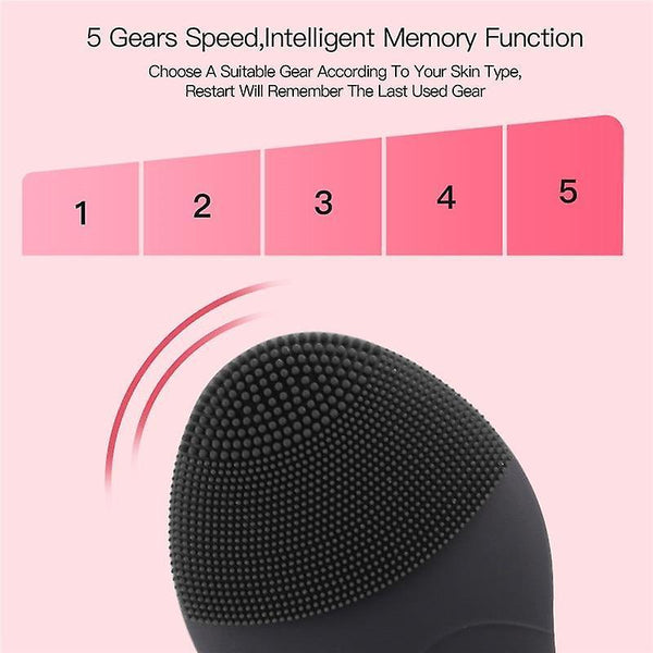 Anti-Aging Skin Care Kits Sonic Facial Cleansing Brush For Men Silicone Face Brush Massager Deep Cle