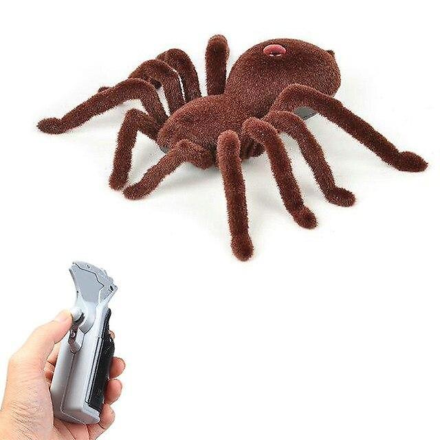 Robotic Toys Simulation Remote Control Spider Realistic RC Araneid Shine Eyes Tricky Scary Toy|RC An