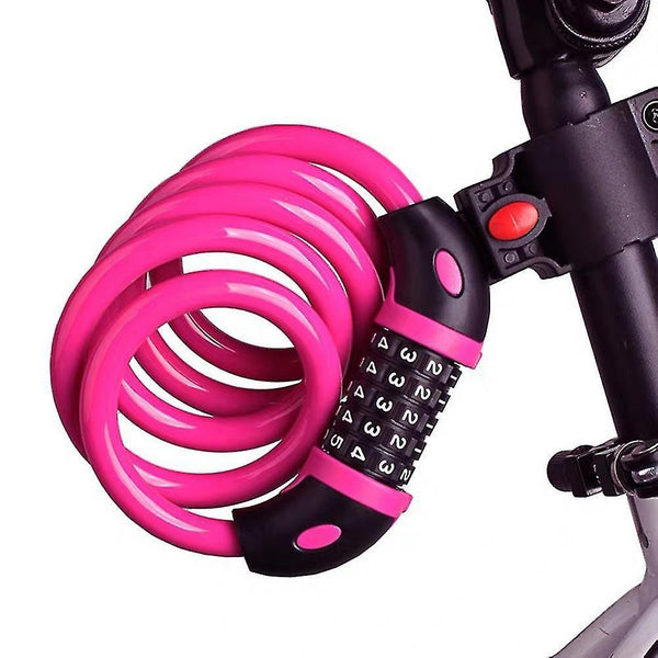 Bicycle locks homemiyn bike lock  cable lock 1.2M long coiled security resettable combo combination lock bicycle