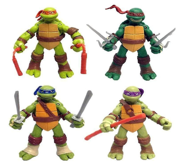 Action Toy Figures Ninja Turtles Set Of 4 Pcs Action Figure Ninja Turtles Toyset