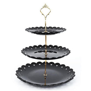 Cake Stands Three Layer Fruit Cake Plate Stand Home Party Dessert Storage Rack Tray|Dishes Plates