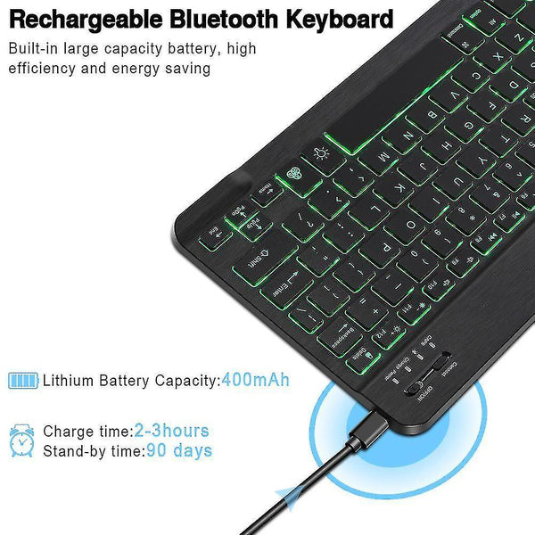 Remote controls rgb bluetooth keyboard and mouse set russian spainish wireless keyboard mouse combo rechargeable rgb