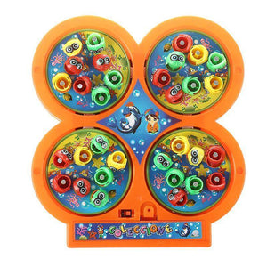 Fishing Toys Random Color Go Fishing Game Electric Rotating Magnetic Magnet Fish Toy Kid Educational