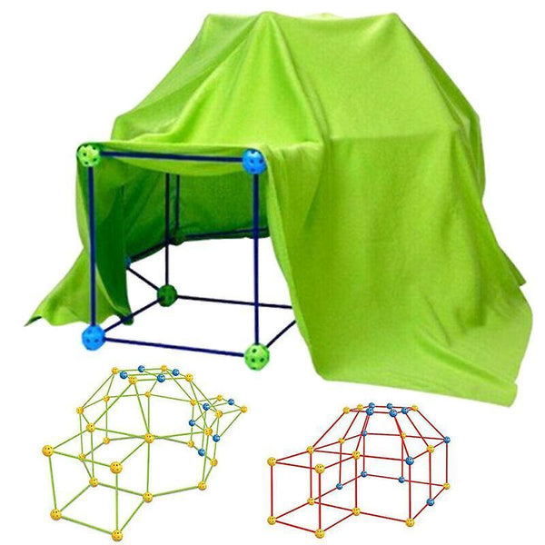 Binoculars 87 Pcs Build Your Own Den Set DIY Kids Present Fort Construction Building Toy