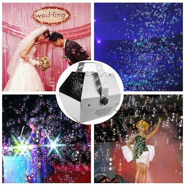 Bubble Blowing Toys LED Mini Bubble Machine Stage Effect Bubble Machine Wedding Scene Romantic Bubbl