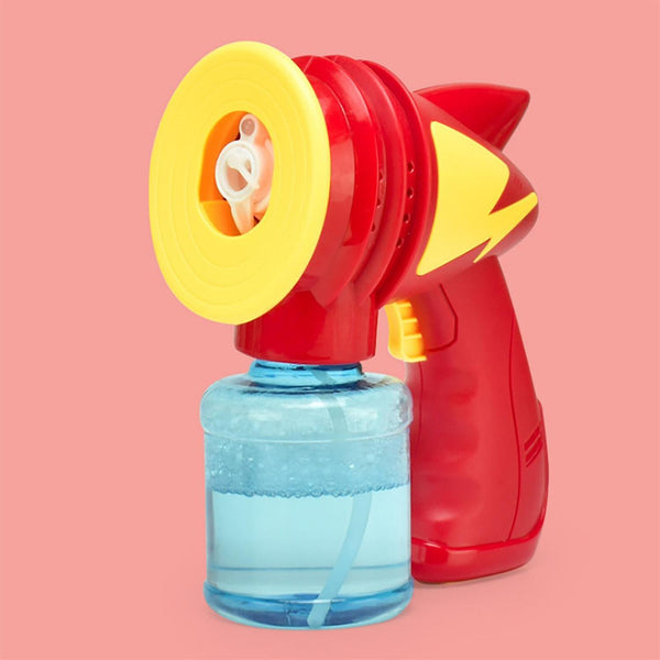 Bubble Blowing Toys Kids Cute Funny Red Cartoon Automatic Electric Bubble Machine Blower Handle Batt