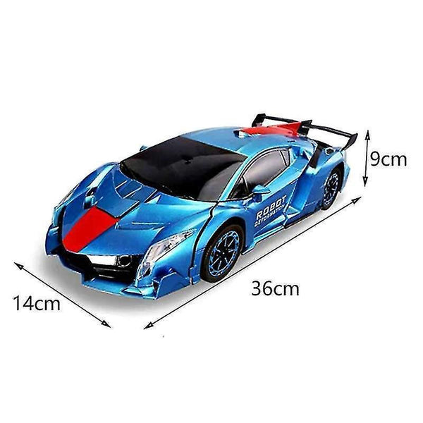 Robotic Toys 38 Cm rc car 2.4ghz induction transformation robot 1:12 deformation electric remote-con