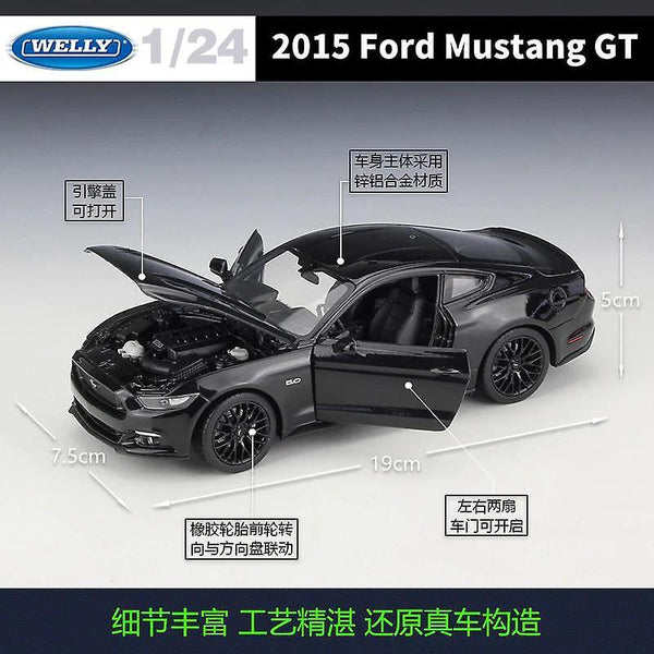 Toy cars ford mustang gt vehicle pull back cars model