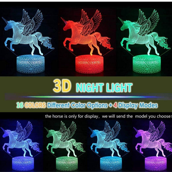 Christmas gift kids 16 color kids remote LED Touch Lamp night light Pikachu