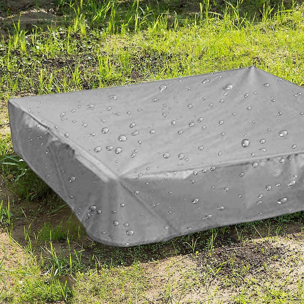 150x150x20cm Grey Waterproof Sandpit Cover Tarpaulin Sandpit Cover Toy Sandpit Cover Outdoor Furniture Covers