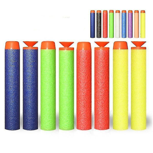 Toy weapons gadgets 50 piece set of 7.2Cm eva soft bullets for nerf guns 50pcs yellow solid