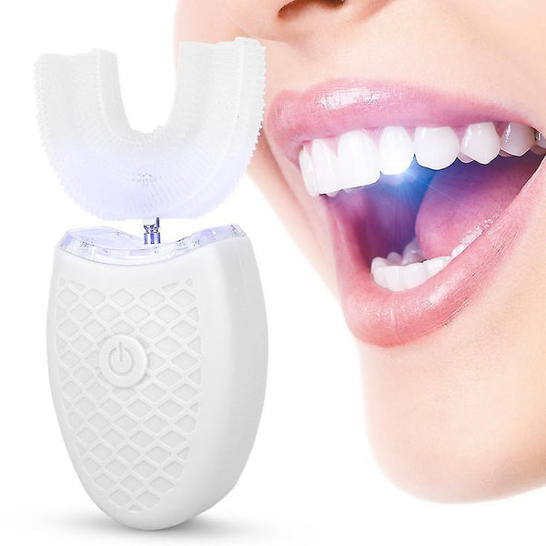 Toothbrushes u-shaped adult electric sonic toothbrush automatic cleaning toothbrush oral care tool white adult