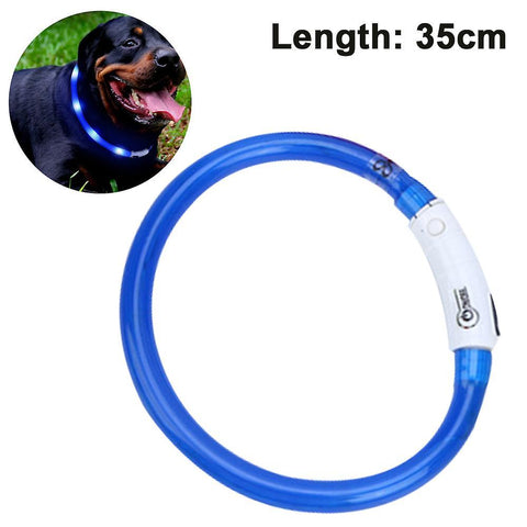 Led Dog Collar Usb Rechargeable Glowing Pet Dog Collar For Night Safety Fashion Light Up Collar For Small Medium Large Dogs Pet Collars & Harnesses