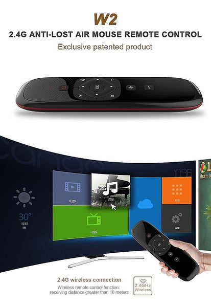 Remote controls w2 air mouse voice remote control microphone wireless mini keyboard gyroscope sensing