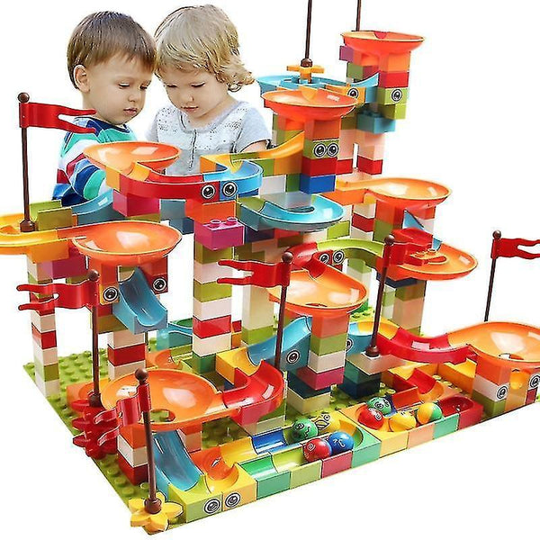 Marble Track Sets Age 7+ building blocks marble race run city building block toys for children and r