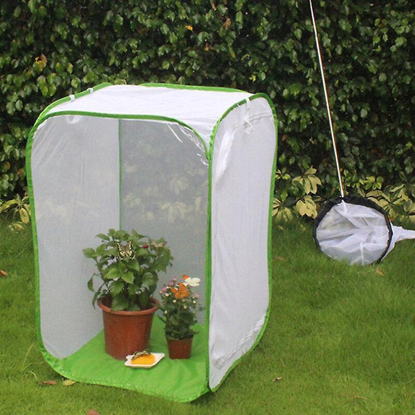 Science exploration sets 40*40*60cm plant breeding cage insect butterfly caterpillar enclosure nets zipper opening