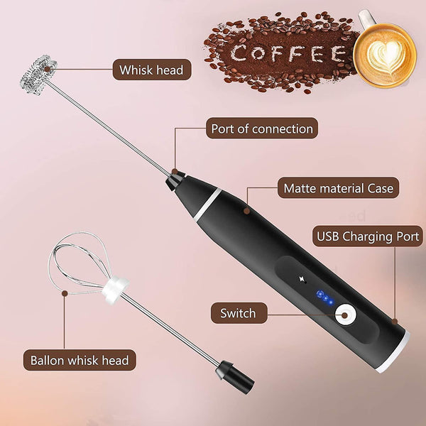 Electric Milk Frother Usb Milk Frother Handheld Electric Milk Frother Whisks