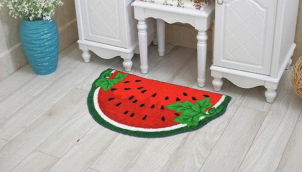 Watermelon Pattern Printed Canvas Creative Embroidery Crafts Gift For Kids Home Decor Rugs