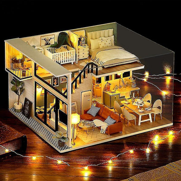 Dollhouse Accessories Cutebee diy dollhouse doll house miniature dollhouse wooden furniture kit toys