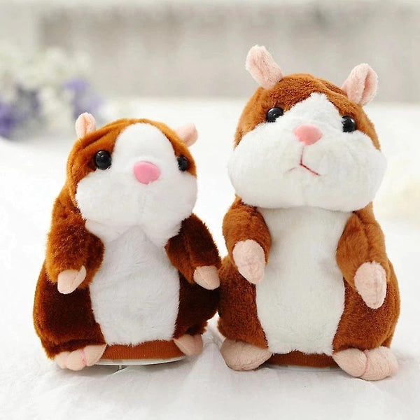 Stuffed Animals 16cm talking hamster plush toy  cute soft animal doll  talking imitation tape record