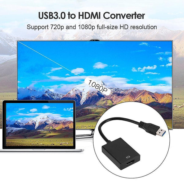 Laptop docking stations external video card multi monitor adapter usb 3.0 To 1080p hdmi adapter usb type a male to hdmi